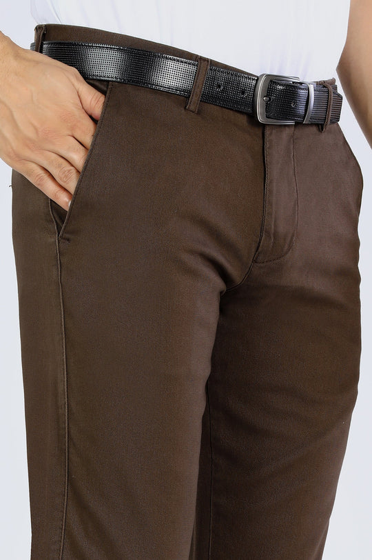 CHOCLATE BROWN PREMIUM COTTON CHINOS