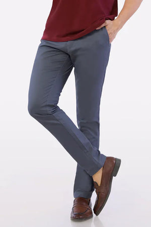 PREMIUM DARK GREY COTTON CHINOS