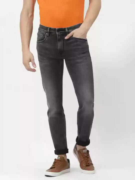 DARK GREY DENIM JEANS