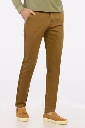 PREMIUM TIMELESS BROWN COTTON CHINOS