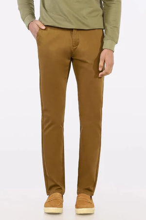 PREMIUM TIMELESS BROWN COTTON CHINOS