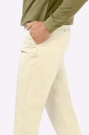 PREMIUM CREAM WHITE COTTON CHINOS