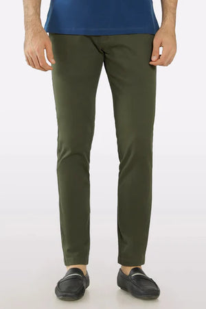 PREMIUM OLIVE GREEN COTTON CHINOS