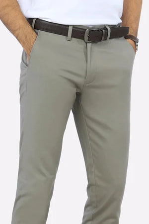 PREMIUM LIGHT GREY COTTON CHINOS