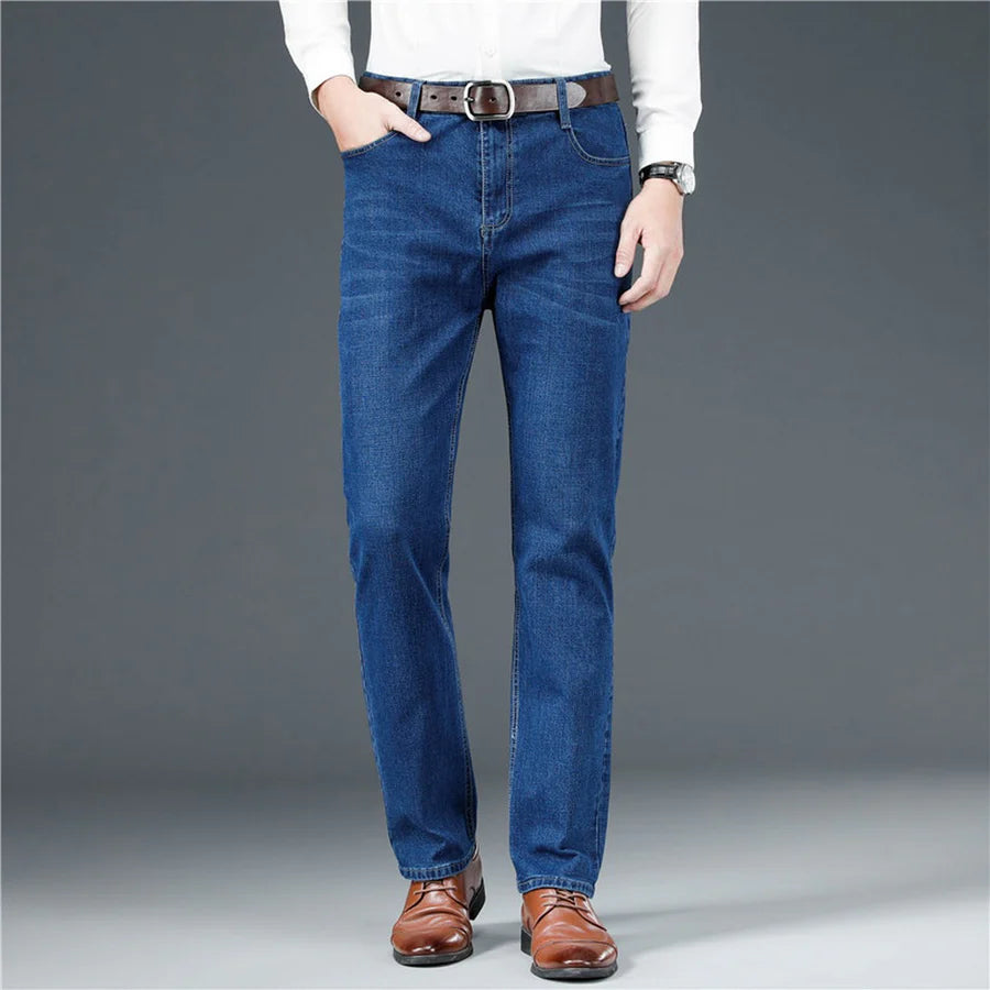 MEDIUM BLUE DENIM JEANS